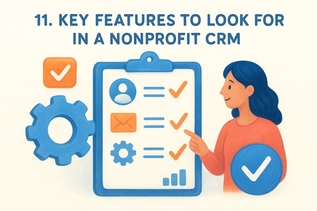 11. Key features to look for in a nonprofit CRM