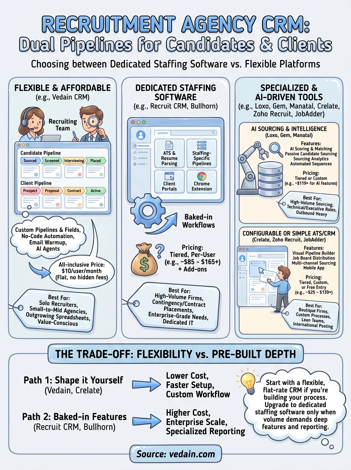 crm for recruitment agencies infographic
