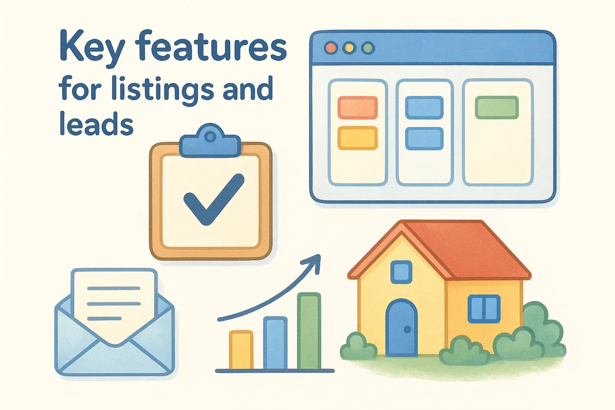 Key features for listings and leads