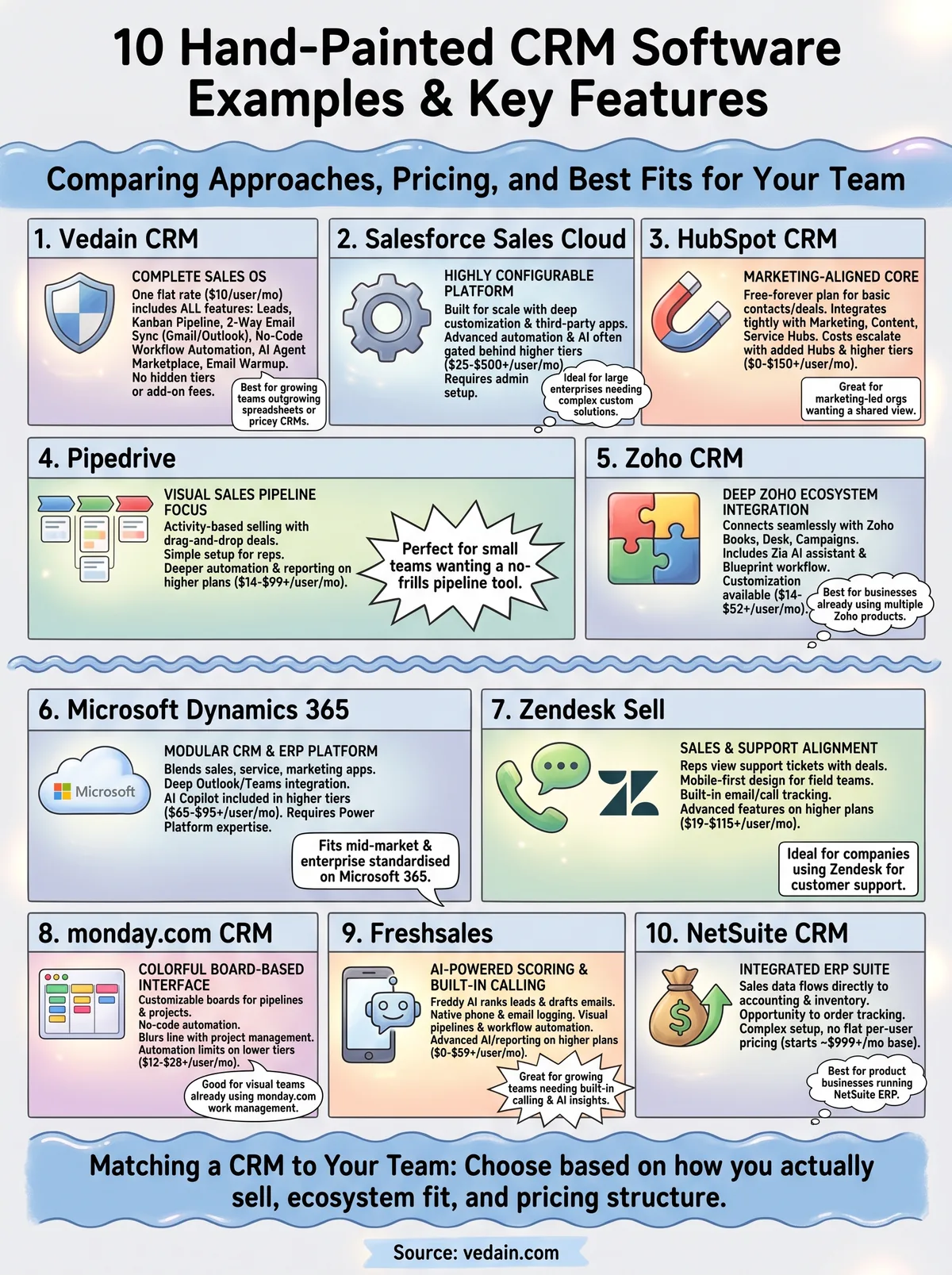 example of crm software infographic