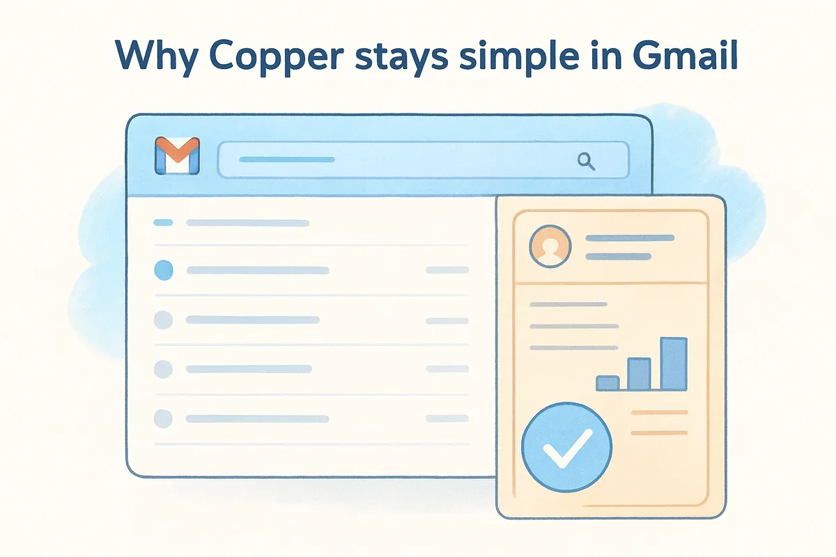 Why Copper stays simple in Gmail
