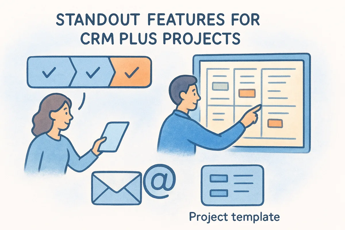 Standout features for CRM plus projects