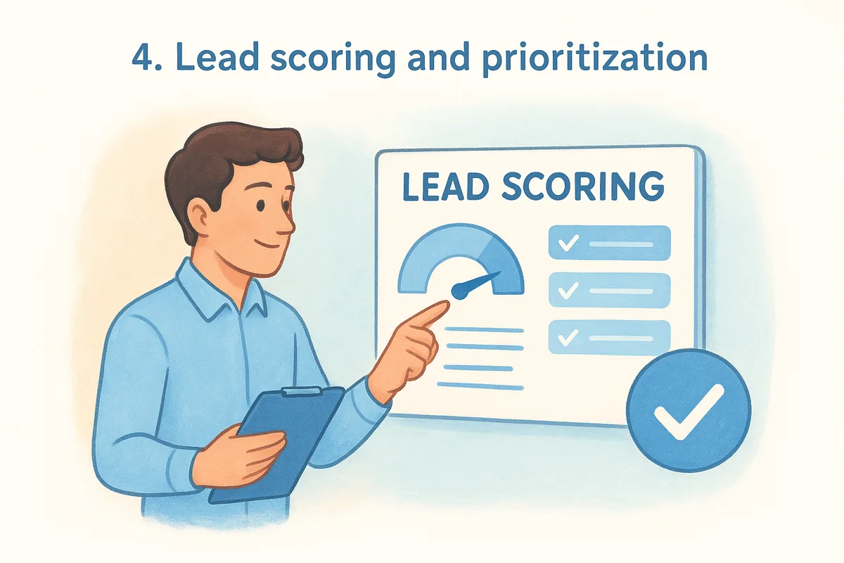 4. Lead scoring and prioritization