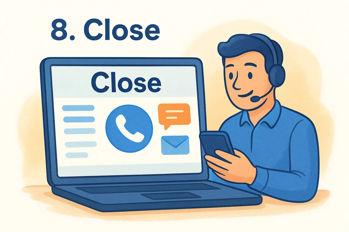 8. Close