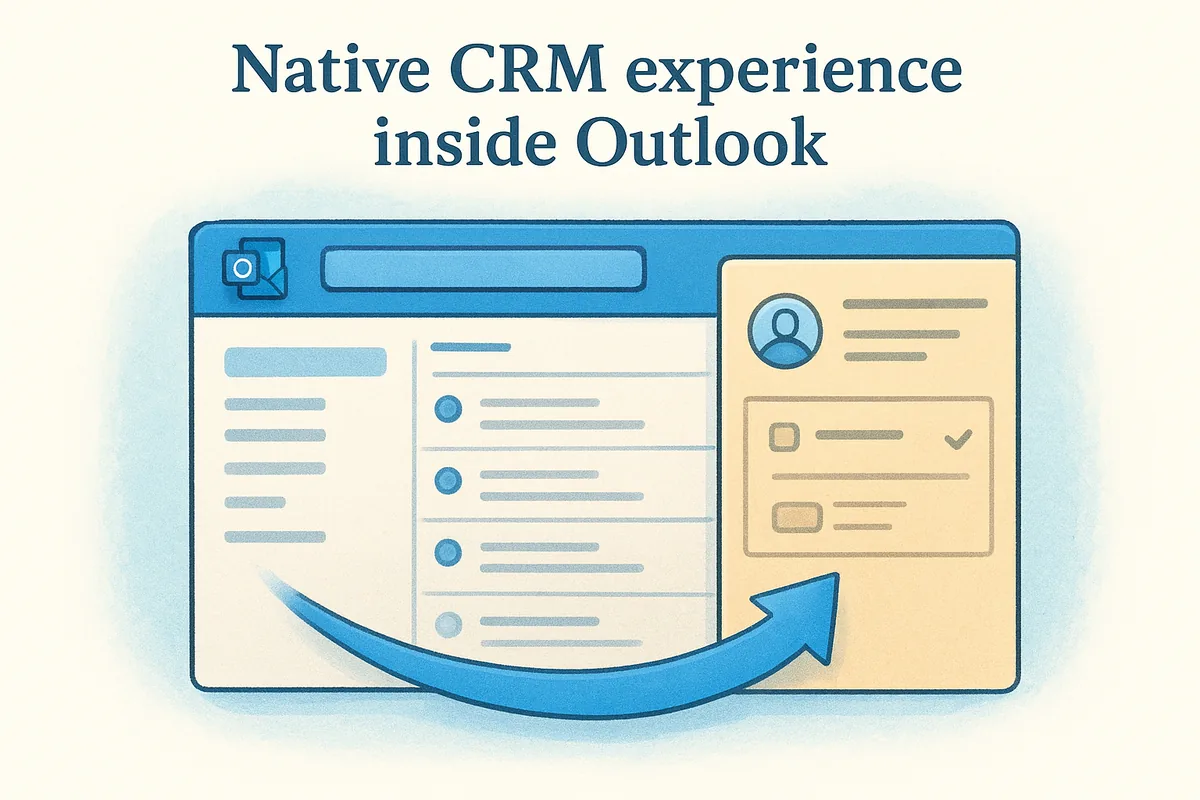 Native CRM experience inside Outlook