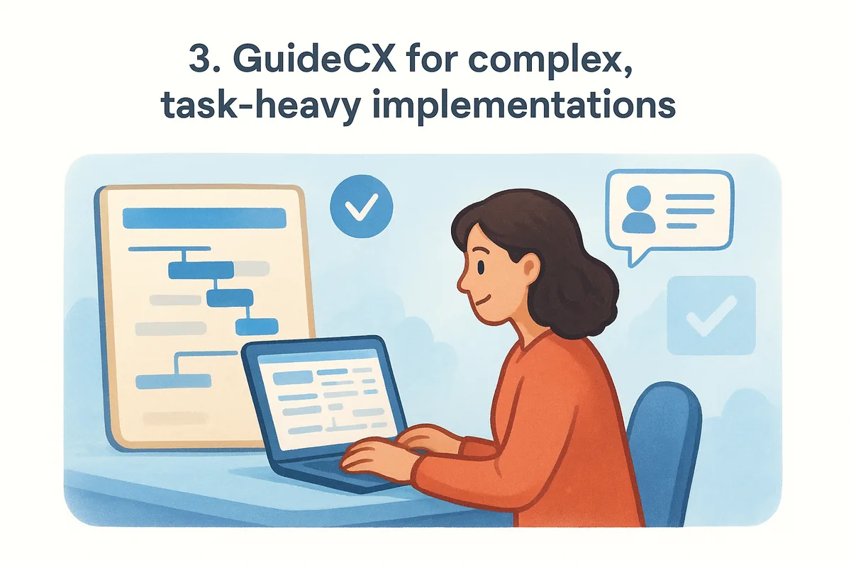 3. GuideCX for complex, task-heavy implementations