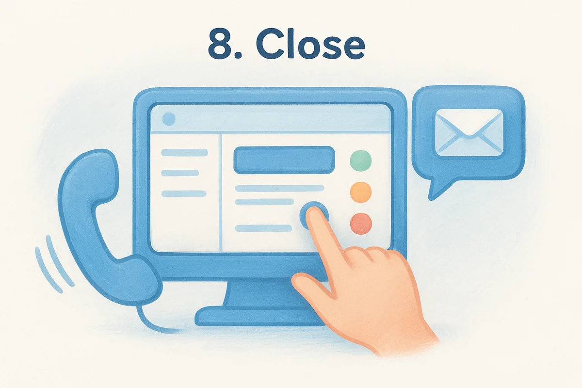 8. Close
