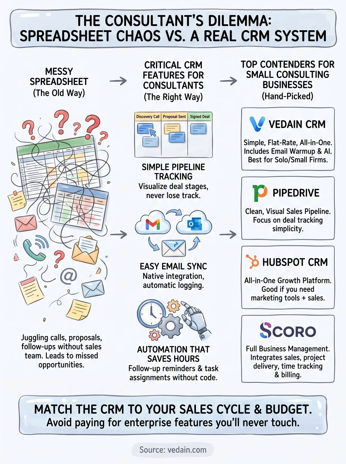 best crm for consultants infographic