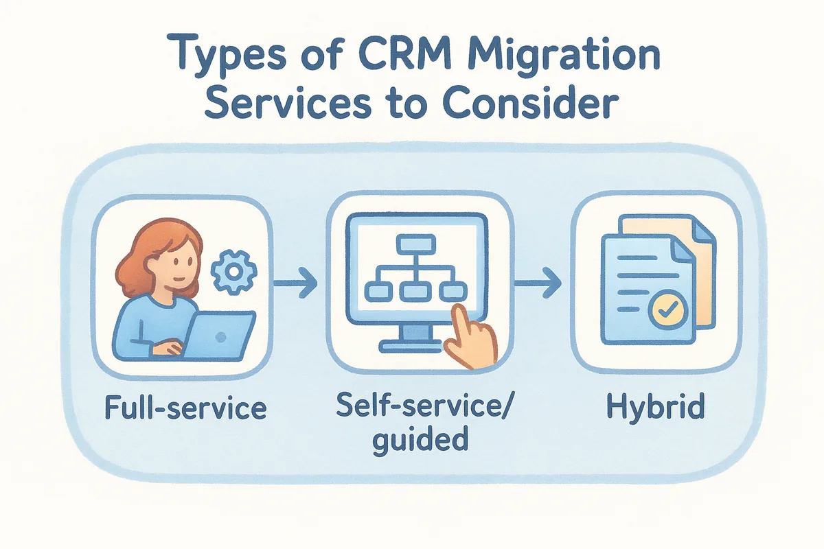 Types of CRM migration services to consider