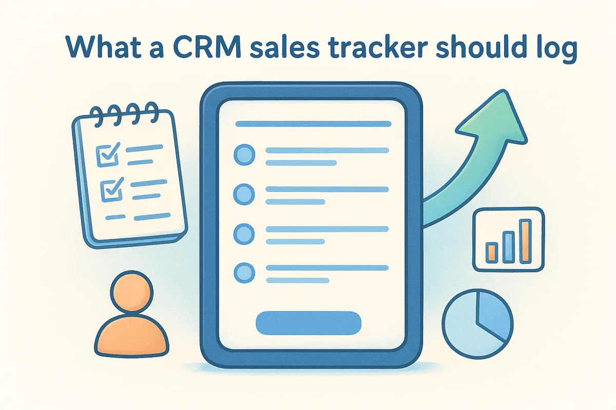 What a CRM sales tracker should log