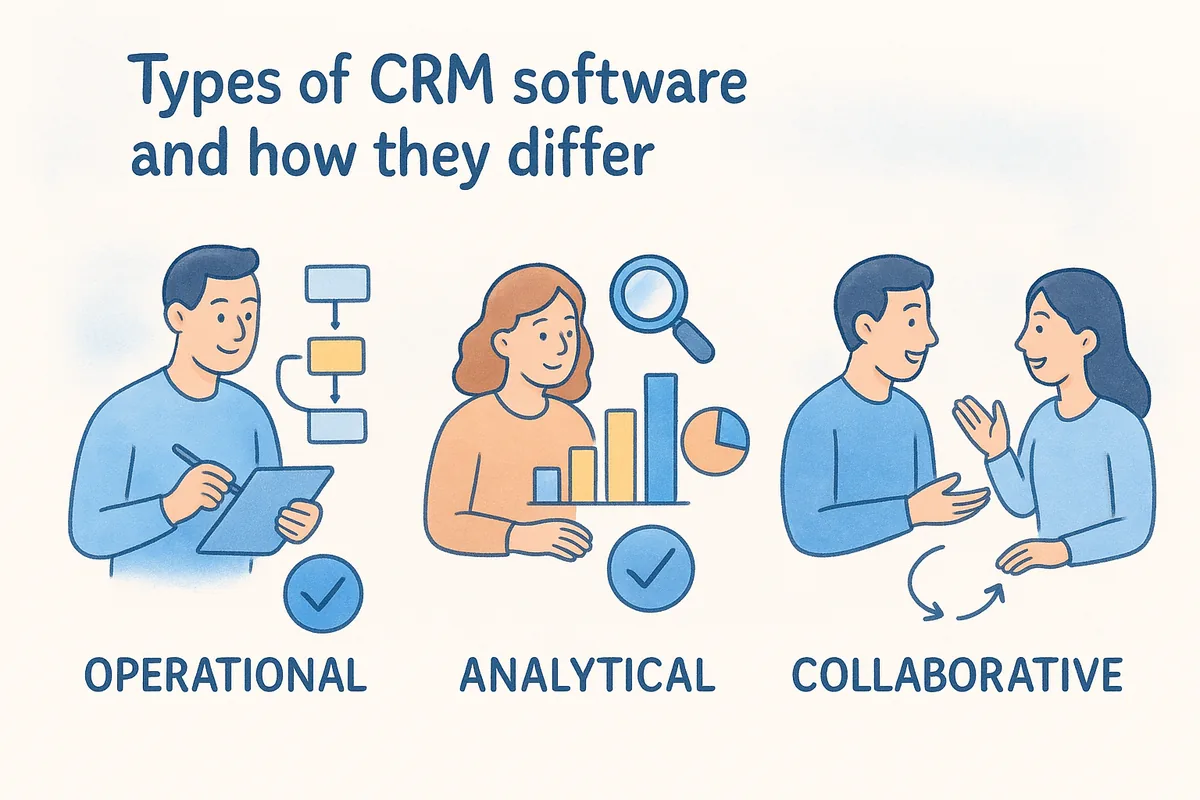 Types of CRM software and how they differ