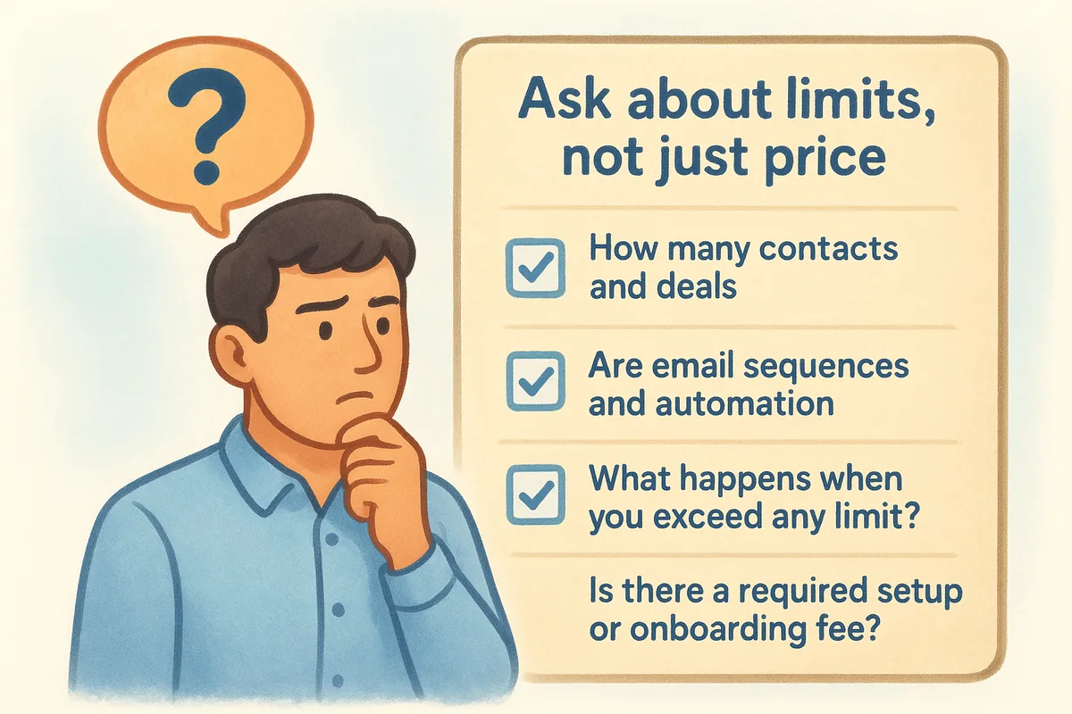 Ask about limits, not just price