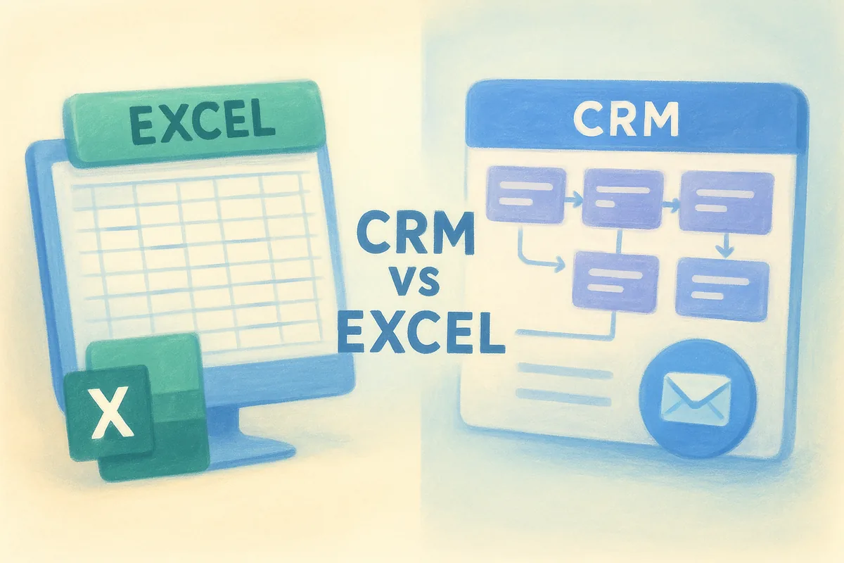 CRM vs Excel spreadsheets: key differences at a glance
