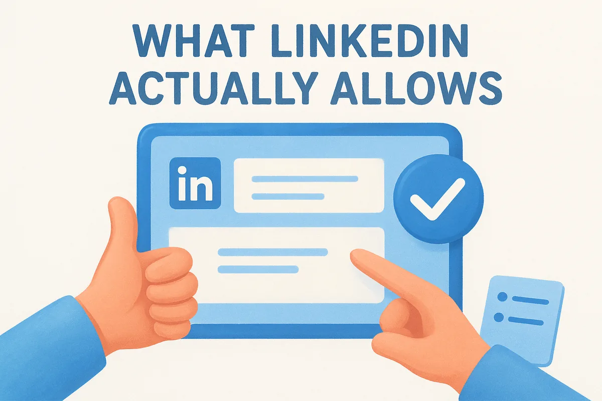 What LinkedIn actually allows