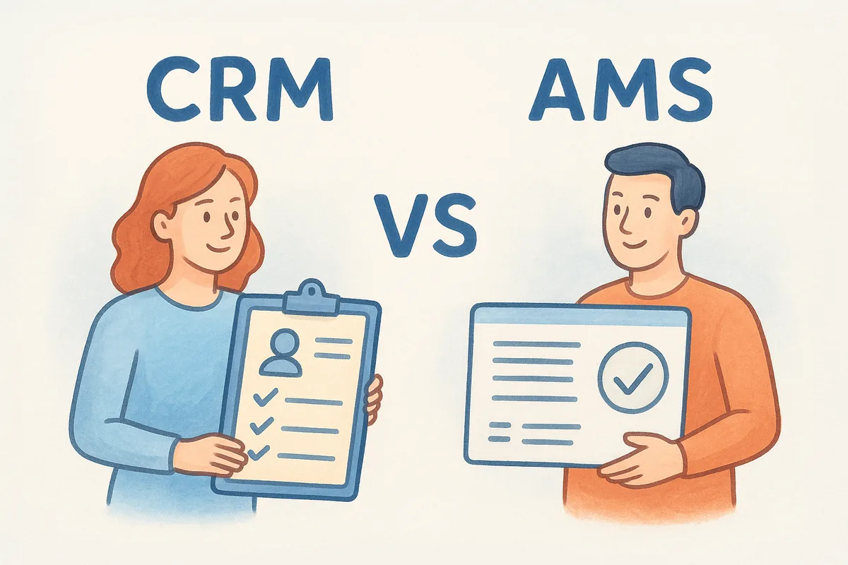 How a CRM and an AMS differ