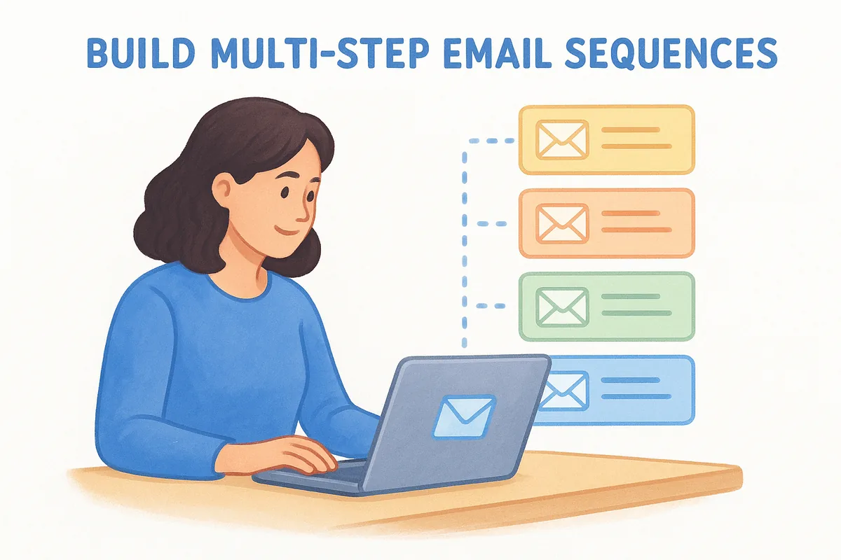 Build multi-step email sequences