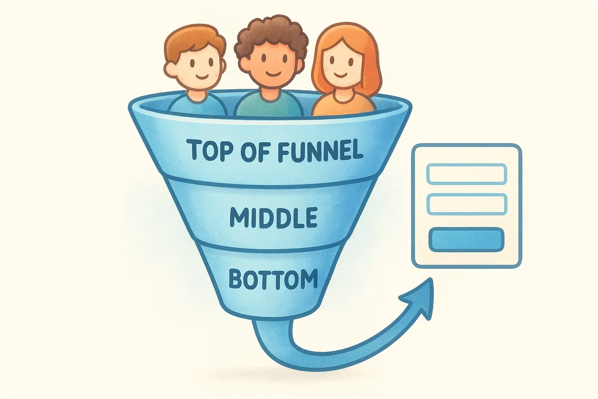 Where lead capture forms fit in your funnel