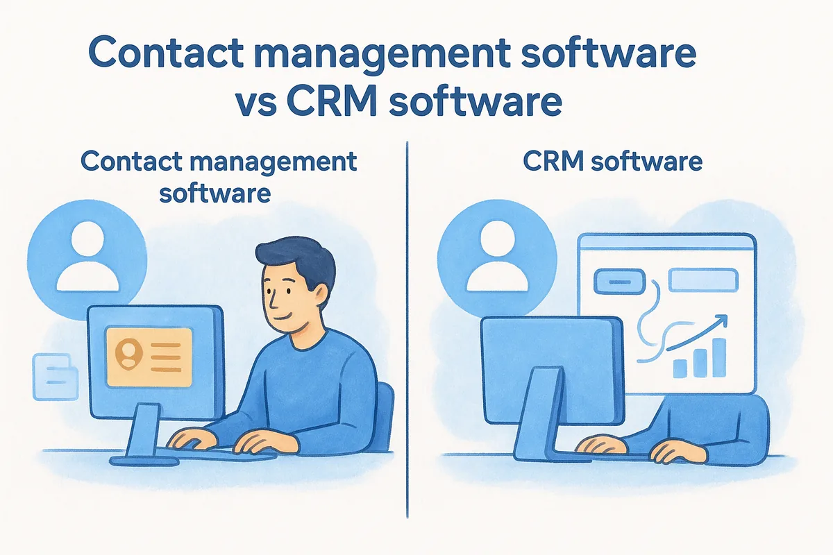 Contact management software vs CRM software