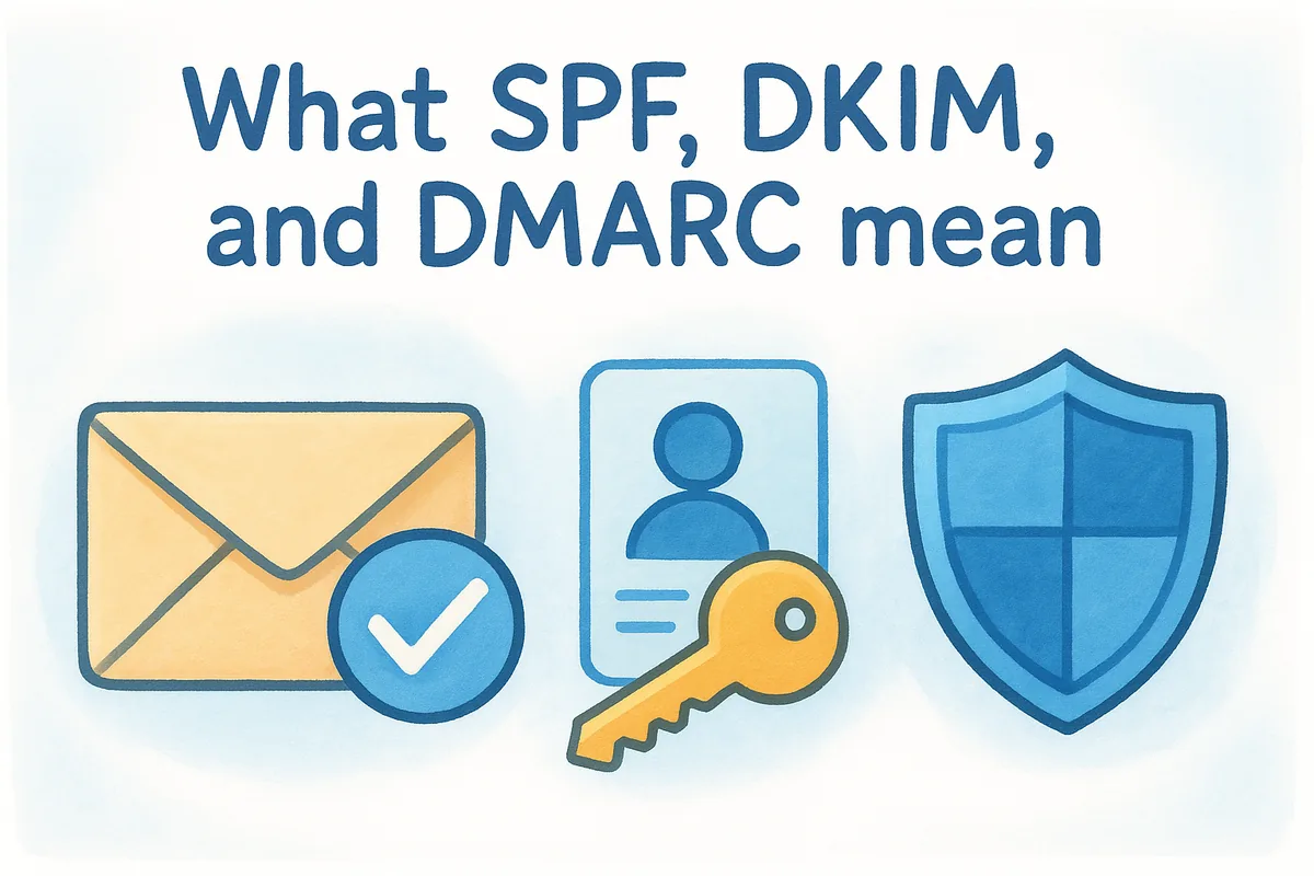 What SPF, DKIM, and DMARC mean